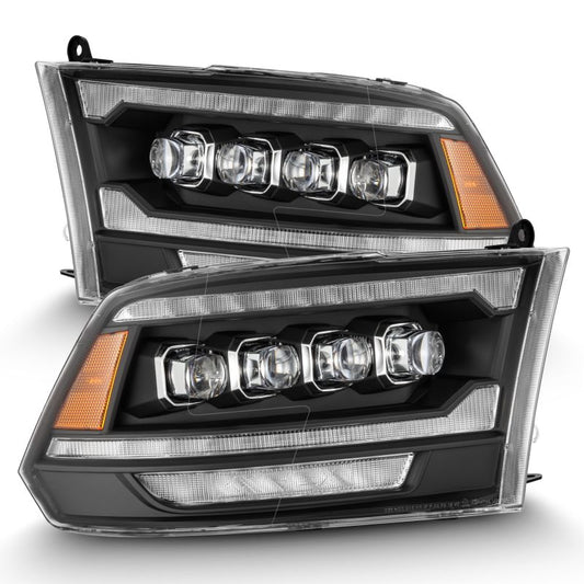 AlphaRex 09-18 Ram 2500 NOVA LED Proj Headlights Plank Style Chrome w/Activ Light/Seq Signal/DRL - Burkken Auto Parts