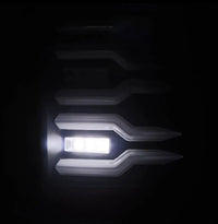 AlphaRex 07-14 Chevrolet Silverado 1500/2500HD/3500HD Luxx-Series LED Tail Lights Blk w/Smoked Lens - Burkken Auto Parts