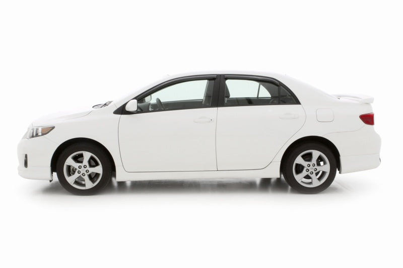 AVS 09-13 Toyota Corolla Ventvisor In-Channel Front & Rear Window Deflectors 4pc - Smoke - Burkken Auto Parts