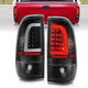ANZO 1997-2003 Ford F-150 LED Tail Lights w/ Light Bar Black Housing Clear Lens - Burkken Auto Parts