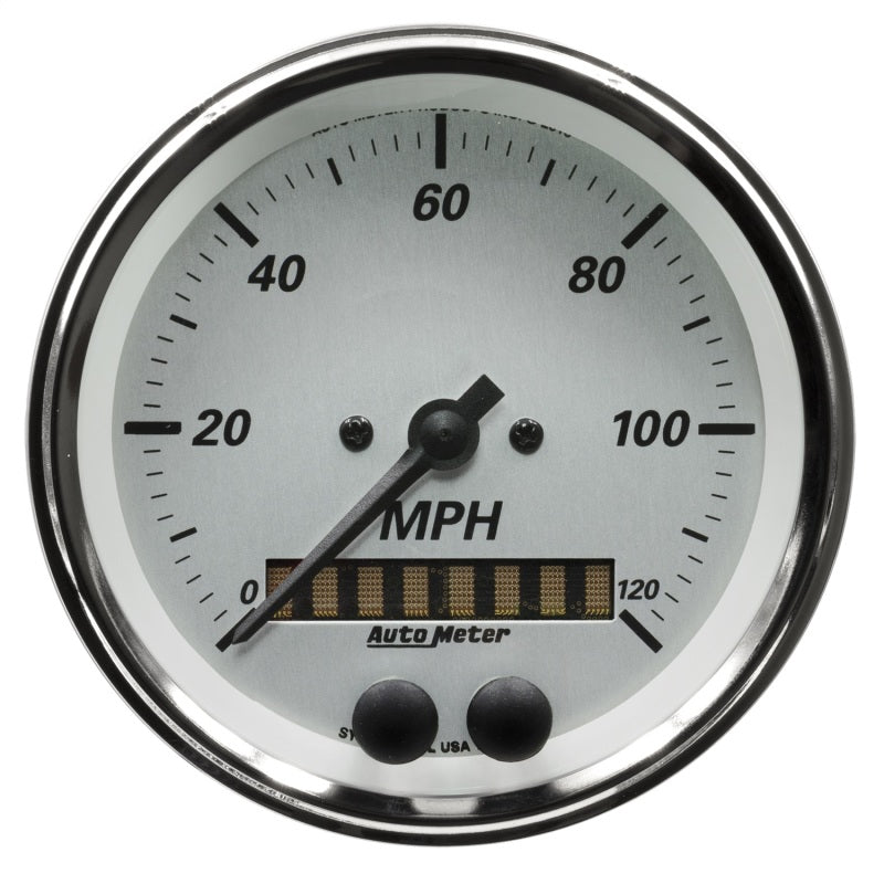 AutoMeter American Platinum Series 0-120MPH 3-3/8in. GPS Speedometer Gauge - Burkken Auto Parts