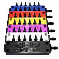 BLOX Racing Billet 6-Port Vacuum Manifold Kit - Black - Burkken Auto Parts