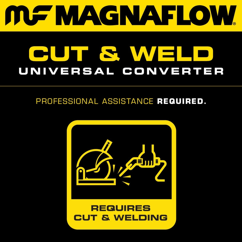 Magnaflow Converter Universal CARB Compliant 2.25in Inlet 2.25in Outlet 16in Length - Burkken Auto Parts