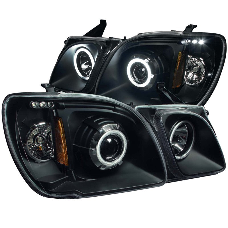 ANZO 1998-2007 Lexus Lx470 Projector Headlights w/ Halo Black (CCFL) - Burkken Auto Parts