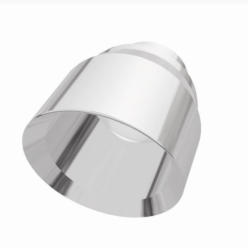 MagnaFlow Tip Stainless Double Wall Round Single Outlet Polished 4.5in DIA 2.5in Inlet 5.75in Length - Burkken Auto Parts