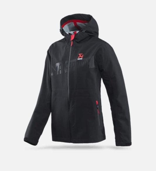 Akrapovic Mens Corpo Rain Jacket Black - 3XL - Burkken Auto Parts