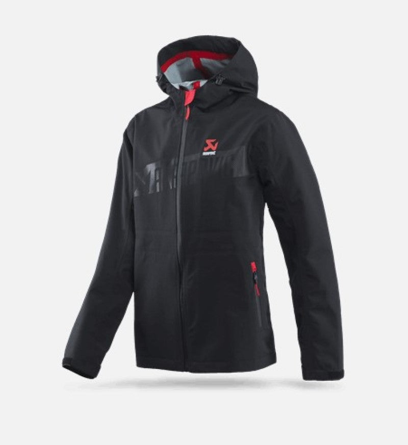 Akrapovic Mens Corpo Rain Jacket Black - 2XL - Burkken Auto Parts