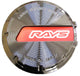 Gram Lights GL Center Cap - Black-Chrome/Red (57DR / 57CR) - Burkken Auto Parts