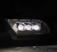 AlphaRex 10-12 Ford Mustang NOVA-Series LED Projector Headlights Blk w/Activ Light & Seq.Sig /SB DRL - Burkken Auto Parts