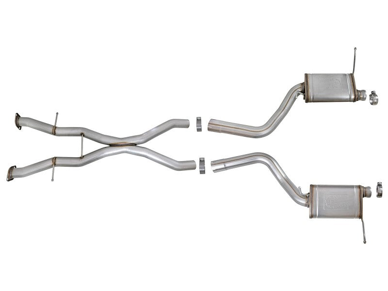 aFe MACHForce XP 12-17 Jeep Grand Cherokee WK2 SRT8 V8-6.4L 304SS Cat-Back Exhaust w/o Resonator - Burkken Auto Parts