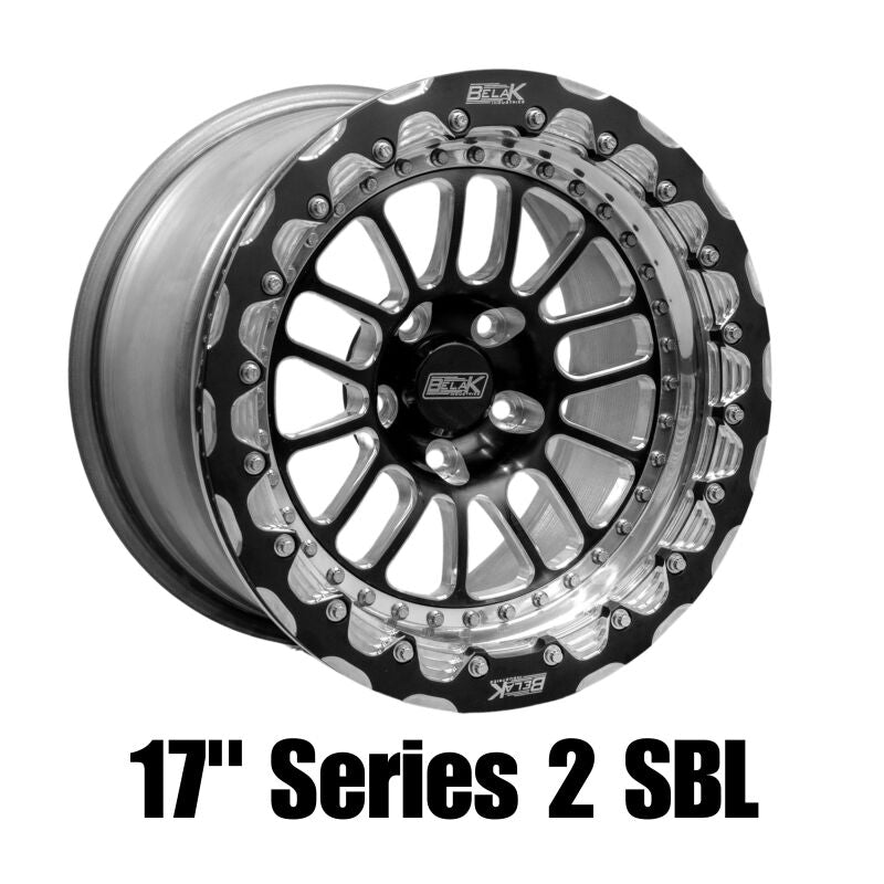 Belak 17x10 / 7in BS / 6x127 BP / High Pad / Series 2 Wheel - Single Beadlock w/ Gloss Black Lips - Burkken Auto Parts