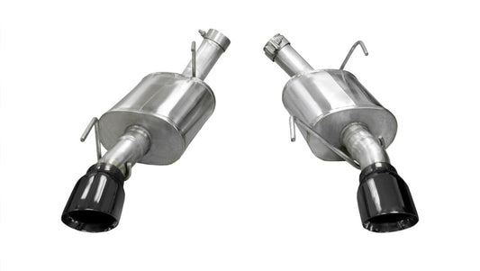 Corsa 2005-2010 Ford Mustang Shelby GT500 5.4L V8 Black Xtreme Axle-Back Exhaust - Burkken Auto Parts