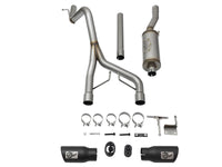 aFe Rebel Series CB 2.5in Dual Center Exit SS Exhaust w/ Black Tips 07-15 Jeep Wrangler 3.6L/3.8L V6 - Burkken Auto Parts