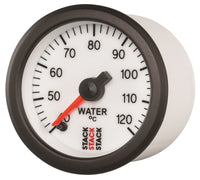Autometer Stack 52mm 40-120 Deg C 1/8in NPTF Male Pro Stepper Motor Water Temp Gauge - White - Burkken Auto Parts