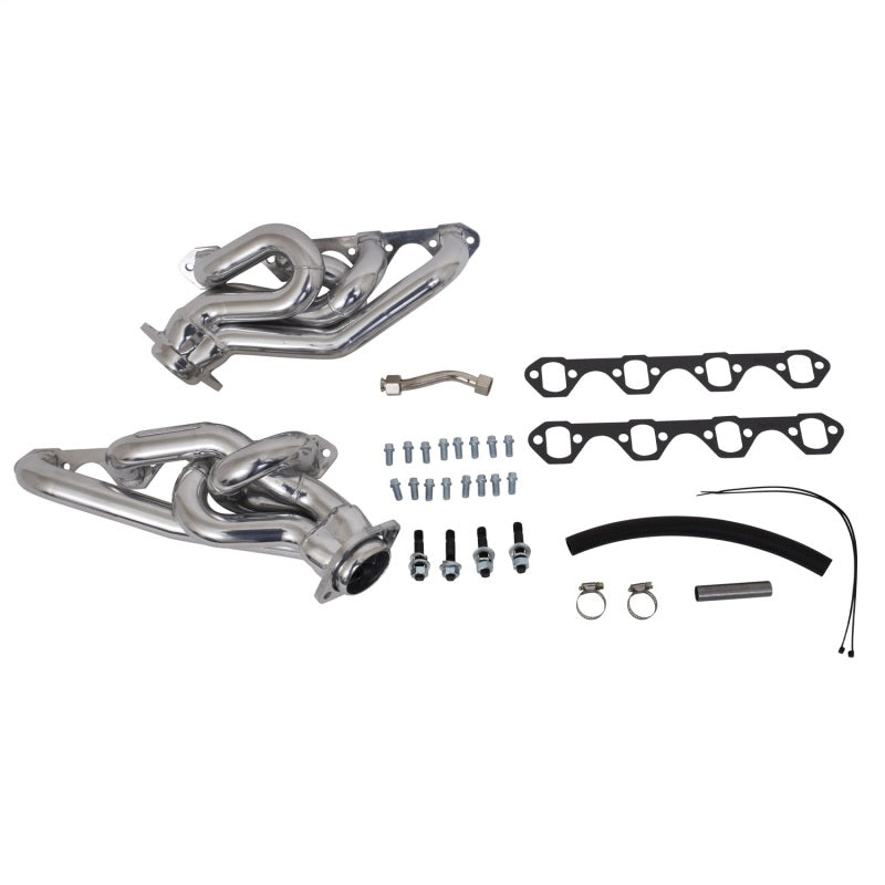 BBK 94-95 Mustang 5.0 Shorty Tuned Length Exhaust Headers - 1-5/8 Silver Ceramic - Burkken Auto Parts