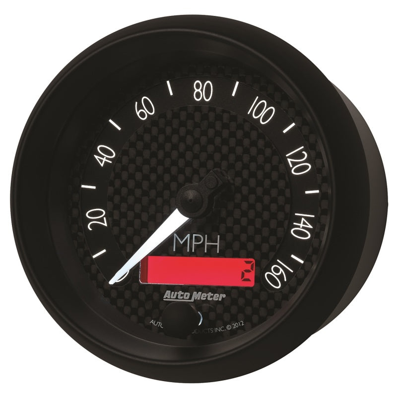 Autometer GT Series 3-3/8in In Dash 0-160 MPH Electronic Programmable Speedometer - Burkken Auto Parts