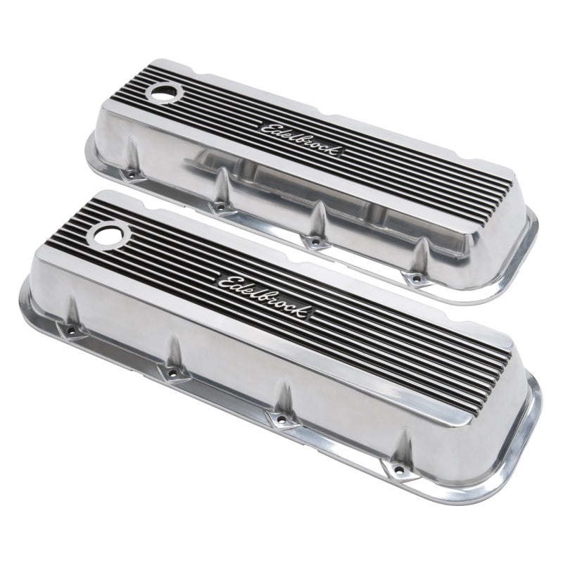 Edelbrock Valve Cover Elite II Chevrolet 1965 and Later 396-502 Big Block V8 Polished - Burkken Auto Parts