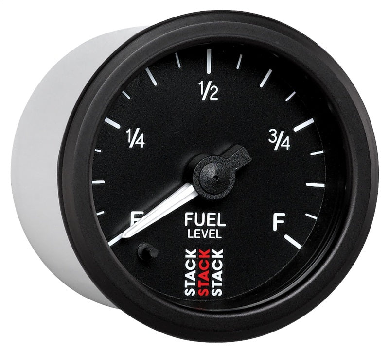 Autometer Stack Instruments 52mm 0-280 Ohm Programmable Pro Stepper Motor Fuel Level Gauge - Black - Burkken Auto Parts