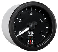 Autometer Stack Instruments 52mm 0-280 Ohm Programmable Pro Stepper Motor Fuel Level Gauge - Black - Burkken Auto Parts