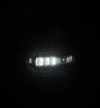 AlphaRex 07-13 GMC Sierra 1500/2500HD/3500HD Luxx Series LED Tail Lights - Alpha Black - Burkken Auto Parts