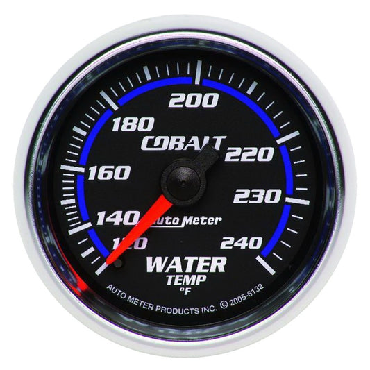 Autometer Cobalt 52mm 120-240 Deg F Mechanical Water Temperature Gauge - Burkken Auto Parts