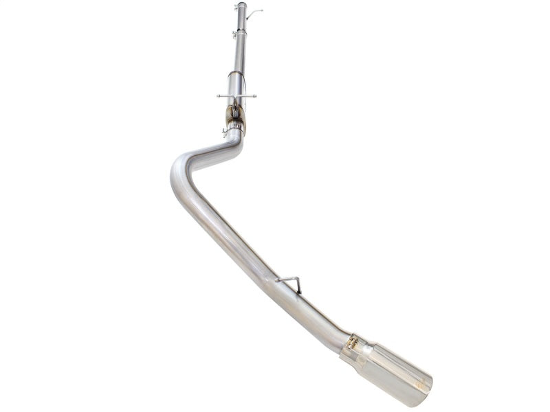 aFe MACHForce XP Exhaust 3in-3.5in SS Single Side Ext CB w/ Polish Tip 99-04 Ford F-250 V8 5.4L/6.8L - Burkken Auto Parts