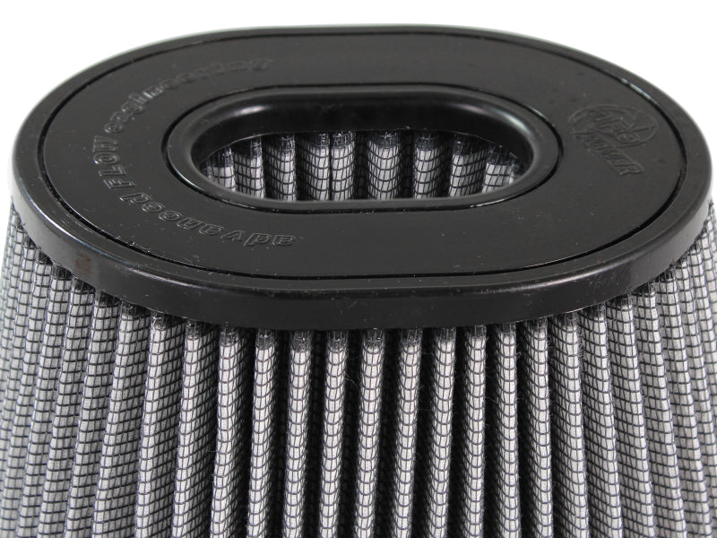 aFe MagnumFLOW Pro DRY S Intake Replacement Filter 3.5in F 9x6.5in B 6.75x5.5in T 5.375in H - Burkken Auto Parts