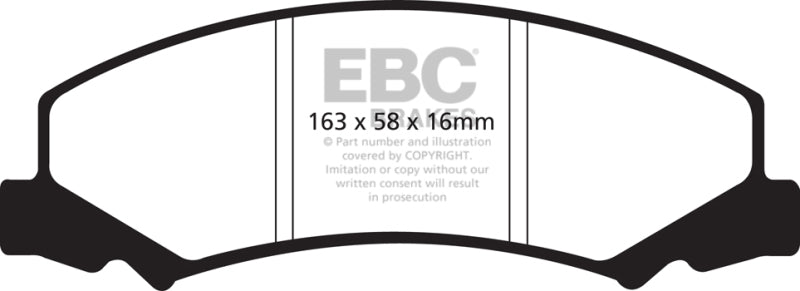 EBC 08-09 Buick Allure (Canada) 5.3 Redstuff Front Brake Pads - Burkken Auto Parts
