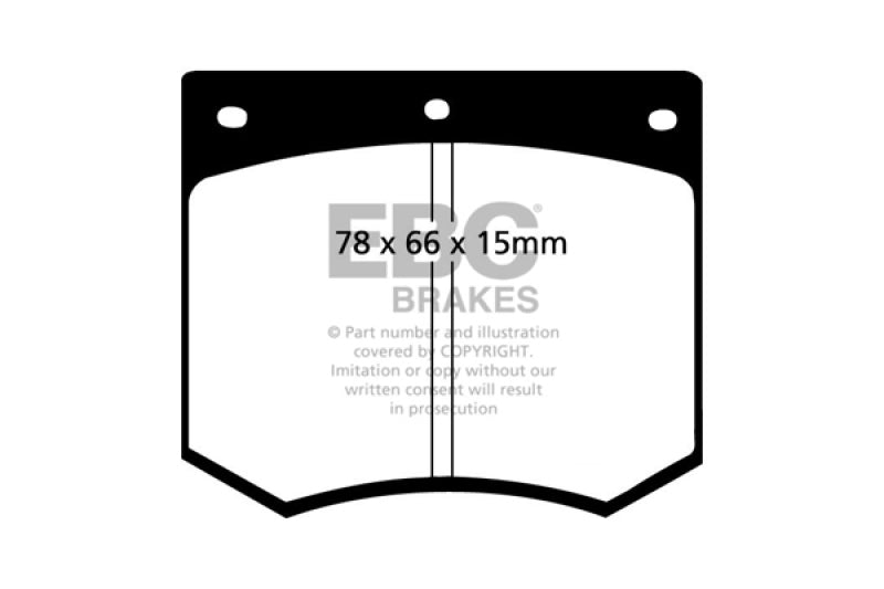 EBC 75-86 Ac 3000 3.0 Greenstuff Front Brake Pads - Burkken Auto Parts