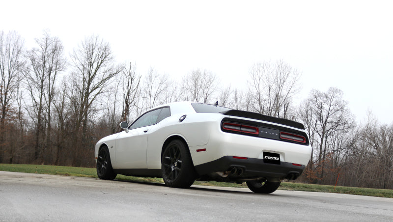 Corsa 15-16 Dodge Challenger Xtreme Cat-Back Dual Rear Exit with Twin 3.5in Polished Pro-Series Tips - Burkken Auto Parts