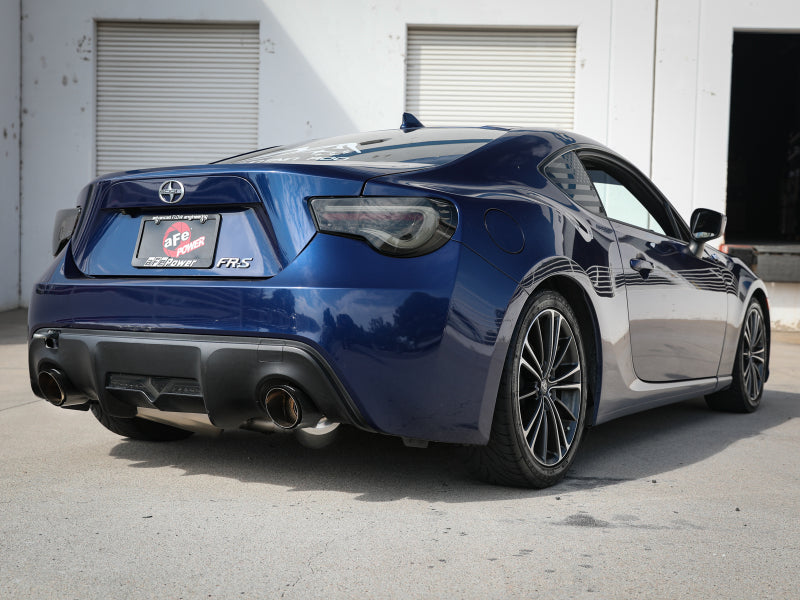 aFe Takeda Exhaust Axle-Back 13-15 Scion FRS / Subaru BRZ 304SS Carbon Fiber Dual Tips Exhaust - Burkken Auto Parts