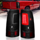ANZO 2003-2006 Chevy Silverado 1500 LED Taillights Plank Style Black w/Smoke Lens - Burkken Auto Parts