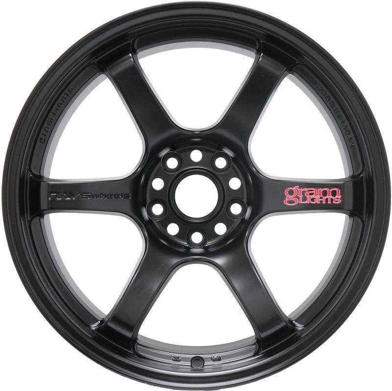 Gram Lights 57DR 17x9.0 +38 5x114.3 Semi Gloss Black Wheel - Burkken Auto Parts