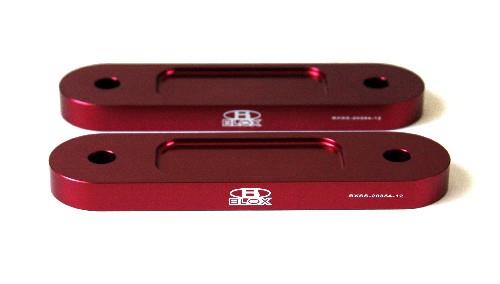 BLOX Honda S2000 Racing Front 12mm Thin Spacer Bump Steer Kit - Red (Lowered 1in and more) - Burkken Auto Parts