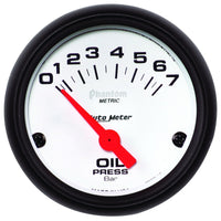 Autometer Phantom 2-1/16in 0-7 BAR Electric Oil Pressure Gauge - Burkken Auto Parts