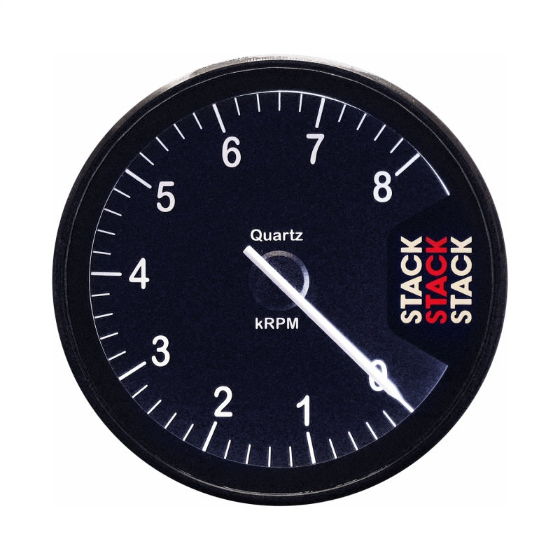 Autometer Stack Clubman Tachometer 80mm 0-8K RPM - Black - Burkken Auto Parts