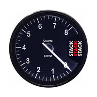 Autometer Stack Clubman Tachometer 80mm 0-8K RPM - Black - Burkken Auto Parts