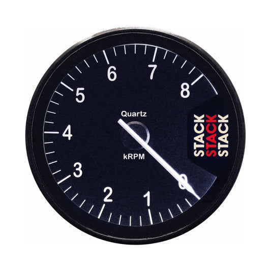 Autometer Stack Clubman Tachometer 80mm 0-8K RPM - Black - Burkken Auto Parts