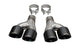 Corsa 2011-2021 Jeep Grand Cherokee Twin 2.5in Inlet / 4in Outlet Black PVD Pro-Series Tip Kit - Burkken Auto Parts