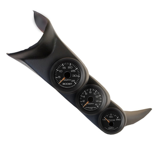 Autometer 01-06 Chevy Duramax Black Triple A-Pillar w/ Speaker Gauge Kit - Burkken Auto Parts