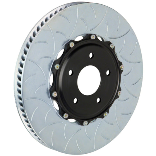 Brembo 02-05 996 Turbo (PCCB Eqpt) Fr 2-Piece Discs 350x34 2pc Rotor Slotted Type3 - Burkken Auto Parts