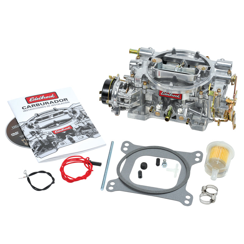 Edelbrock Carburetor Performer Series 4-Barrel 750 CFM Electric Choke Satin Finish - Burkken Auto Parts