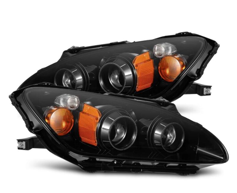 AlphaRex 99-09 Honda S2000 LUXX-Series Projector LED Headlights - Alpha-Black - Burkken Auto Parts
