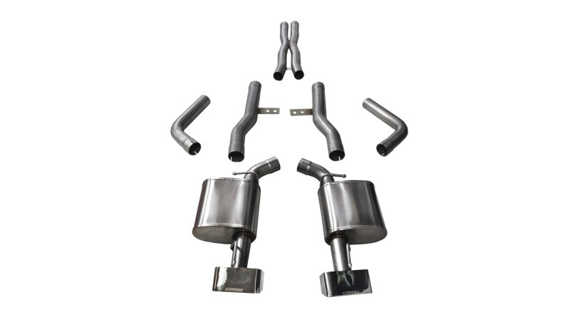 Corsa 2015-2023 Dodge Challenger SRT / Scat Pack / R/T 6.4L Polished Xtreme Cat-Back Exhaust - Burkken Auto Parts