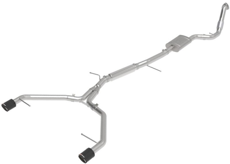 aFe 17-19 Audi A4 (B9) MACH Force-Xp 3in to 2.5in 304 SS Cat-Back Exhaust System-Dual Carbon Tips - Burkken Auto Parts