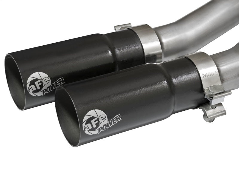aFe Rebel Series CB Middle-Side Exit SS Exhaust w/ Black Tips 09-16 GM Silverado/Sierra V6/V8 - Burkken Auto Parts