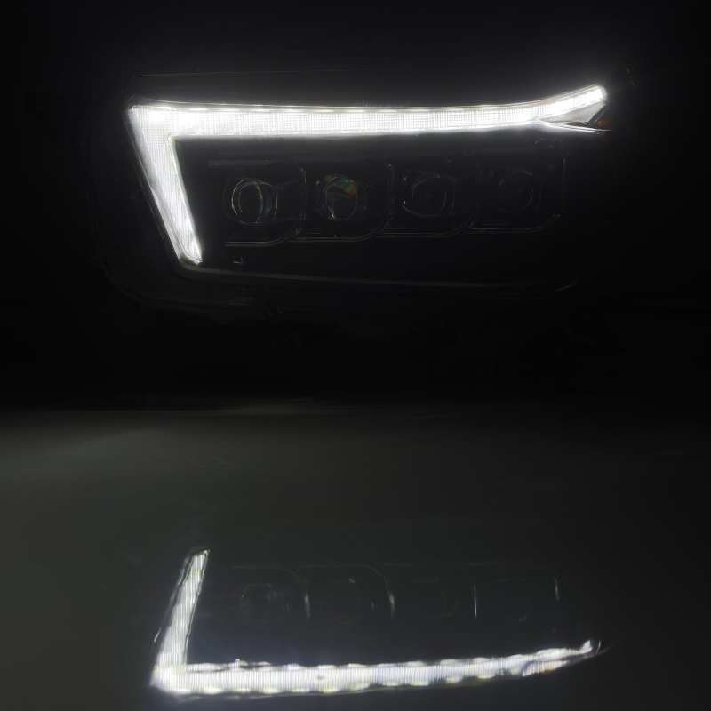 AlphaRex 10-13 Toyota 4Runner NOVA LED Projector Headlights Plank Style Black w/Seq Signal/DRL - Burkken Auto Parts