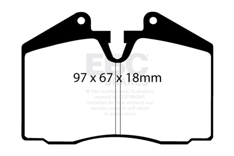 EBC 86-91 Porsche 928 5.0 Greenstuff Rear Brake Pads - Burkken Auto Parts