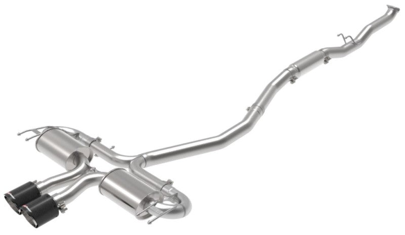 aFe Takeda 3in 304 SS Cat-Back Exhaust System w/CF Tips 17-20 Honda Civic Sport L4-1.5L (t) - Burkken Auto Parts