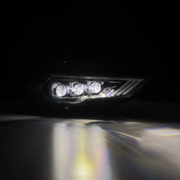 AlphaRex 18-22 Ford Mustang NOVA-Series LED Projector Headlights Black - Burkken Auto Parts